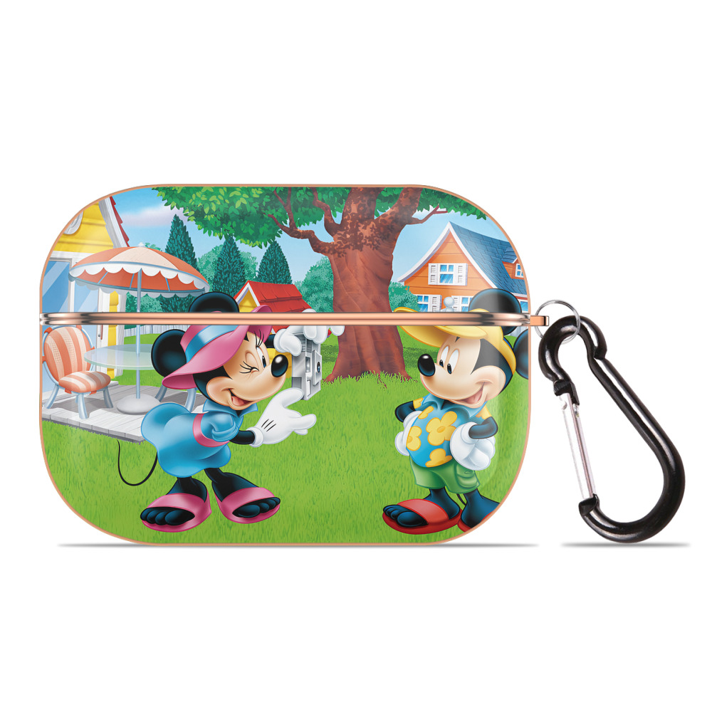 （画像用） ミッキーマウス Mickey Mouse 【AirPods Pro用】ハードシェル保護ケース｜耐衝撃・防指紋・カラビナ付き商品仕様