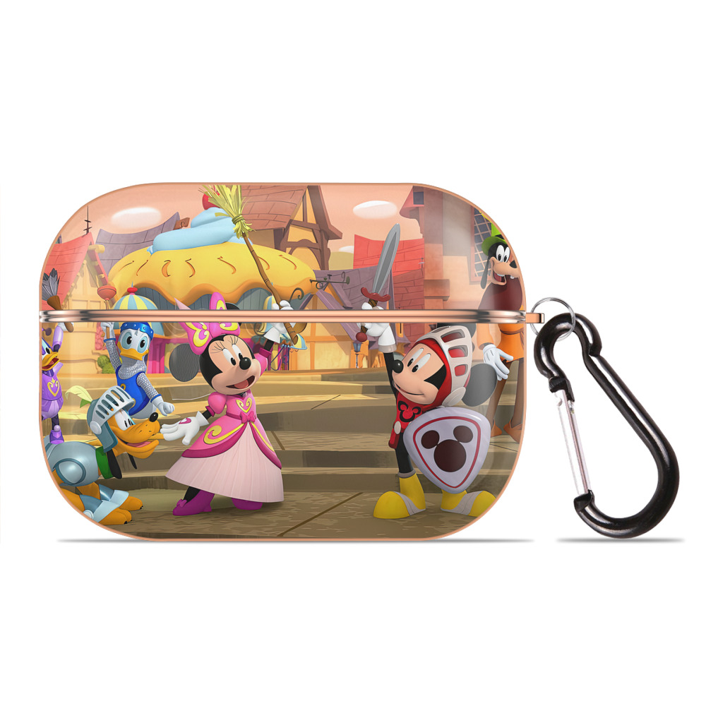 （画像用） ミッキーマウス Mickey Mouse 【AirPods Pro用】ハードシェル保護ケース｜耐衝撃・防指紋・カラビナ付き商品仕様