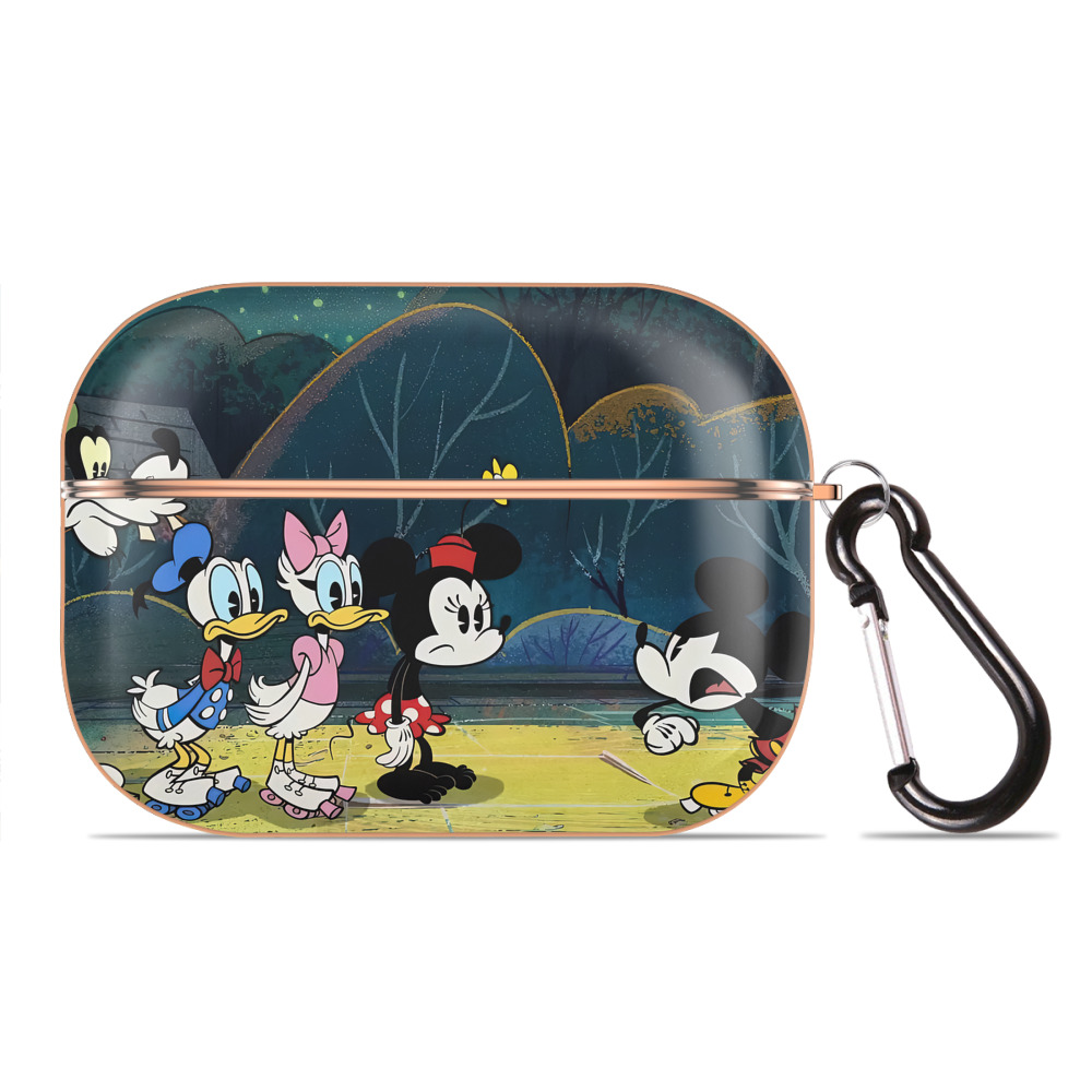（画像用） ミッキーマウス Mickey Mouse 【AirPods Pro用】ハードシェル保護ケース｜耐衝撃・防指紋・カラビナ付き商品仕様