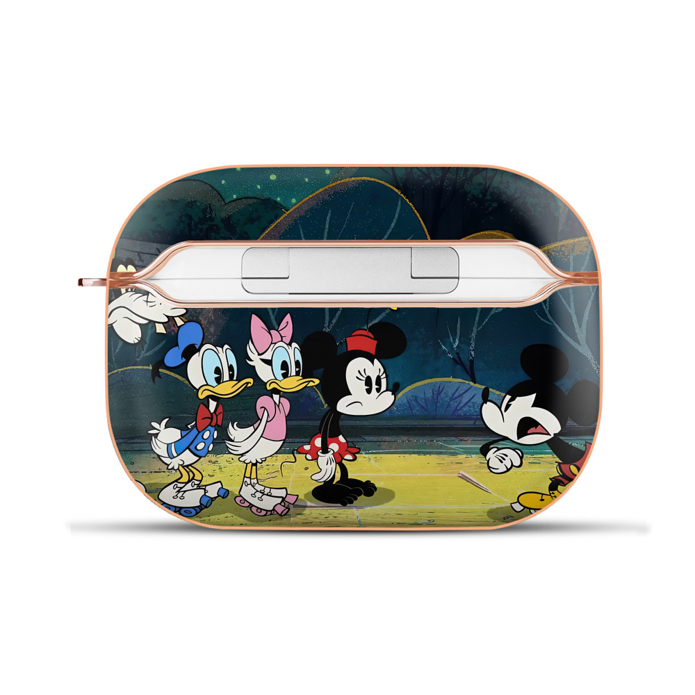（画像用） ミッキーマウス Mickey Mouse 【AirPods Pro用】ハードシェル保護ケース｜耐衝撃・防指紋・カラビナ付き商品仕様