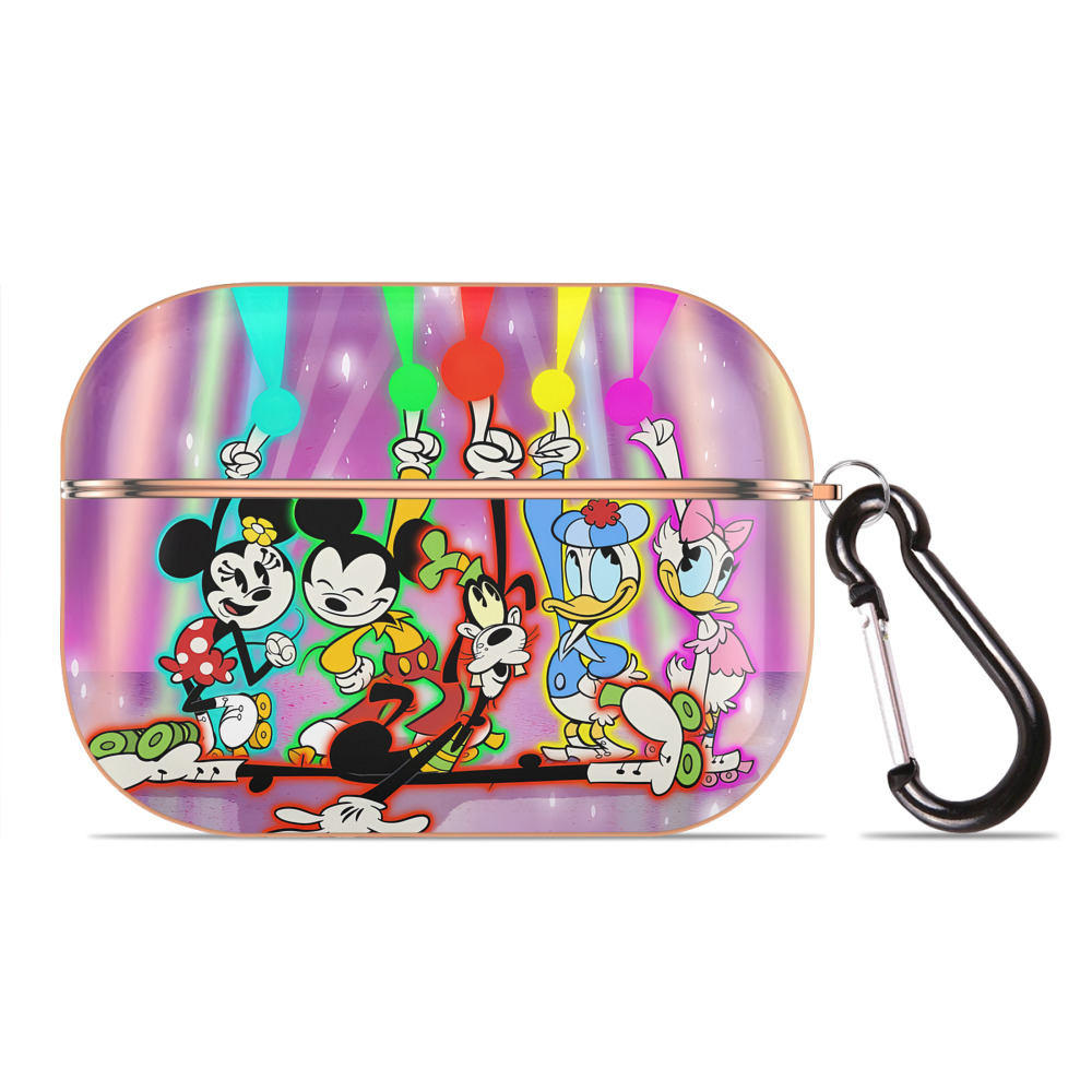 （画像用） ミッキーマウス Mickey Mouse 【AirPods Pro用】ハードシェル保護ケース｜耐衝撃・防指紋・カラビナ付き商品仕様