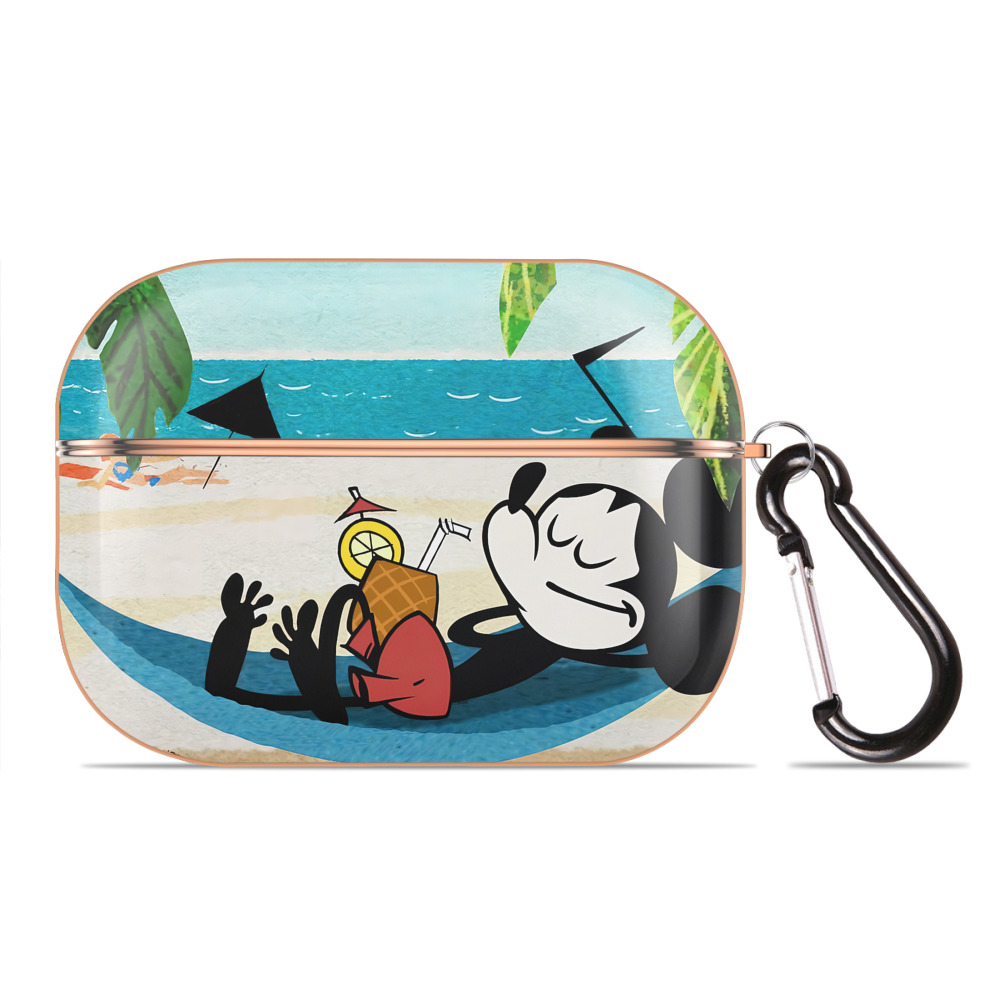 （画像用） ミッキーマウス Mickey Mouse 【AirPods Pro用】ハードシェル保護ケース｜耐衝撃・防指紋・カラビナ付き商品仕様