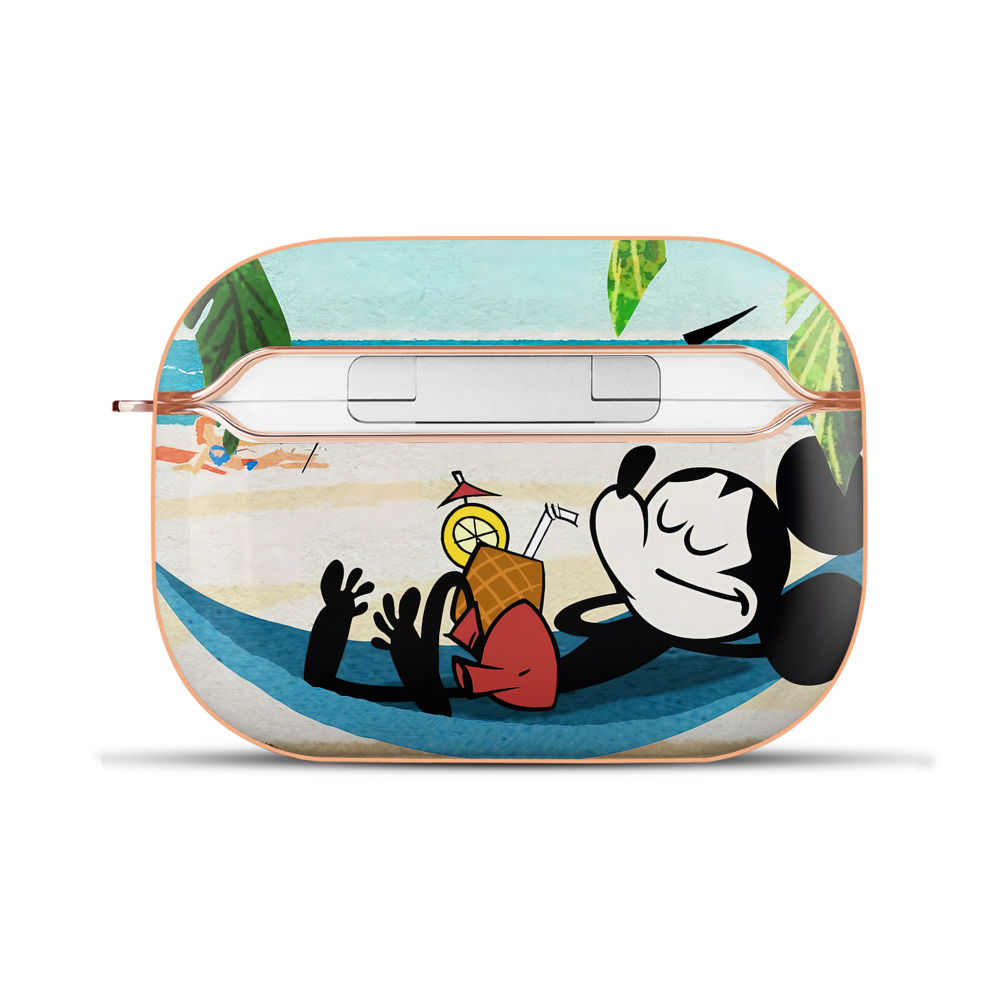 （画像用） ミッキーマウス Mickey Mouse 【AirPods Pro用】ハードシェル保護ケース｜耐衝撃・防指紋・カラビナ付き商品仕様