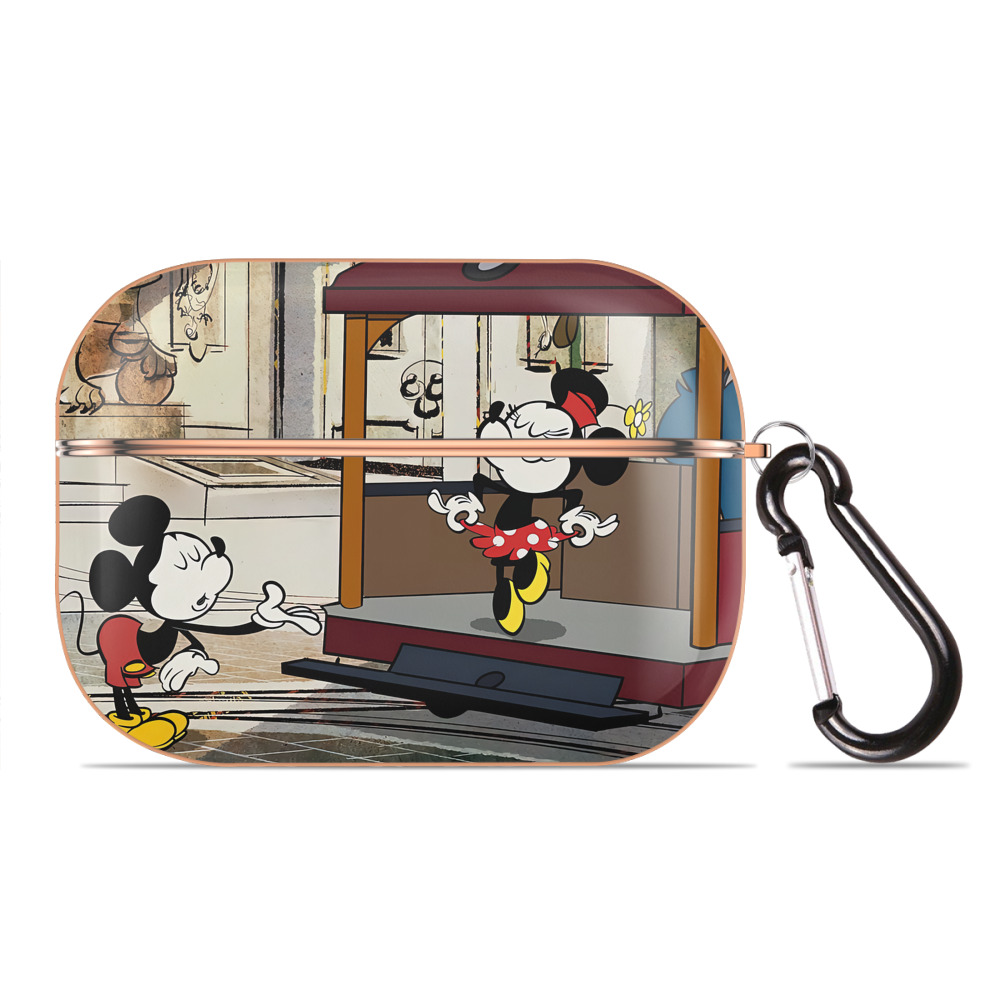 （画像用） ミッキーマウス Mickey Mouse 【AirPods Pro用】ハードシェル保護ケース｜耐衝撃・防指紋・カラビナ付き商品仕様