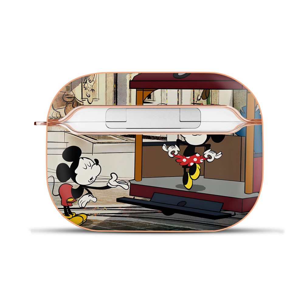 （画像用） ミッキーマウス Mickey Mouse 【AirPods Pro用】ハードシェル保護ケース｜耐衝撃・防指紋・カラビナ付き商品仕様