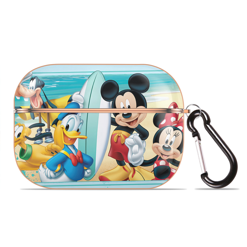 （画像用） ミッキーマウス Mickey Mouse 【AirPods Pro用】ハードシェル保護ケース｜耐衝撃・防指紋・カラビナ付き商品仕様