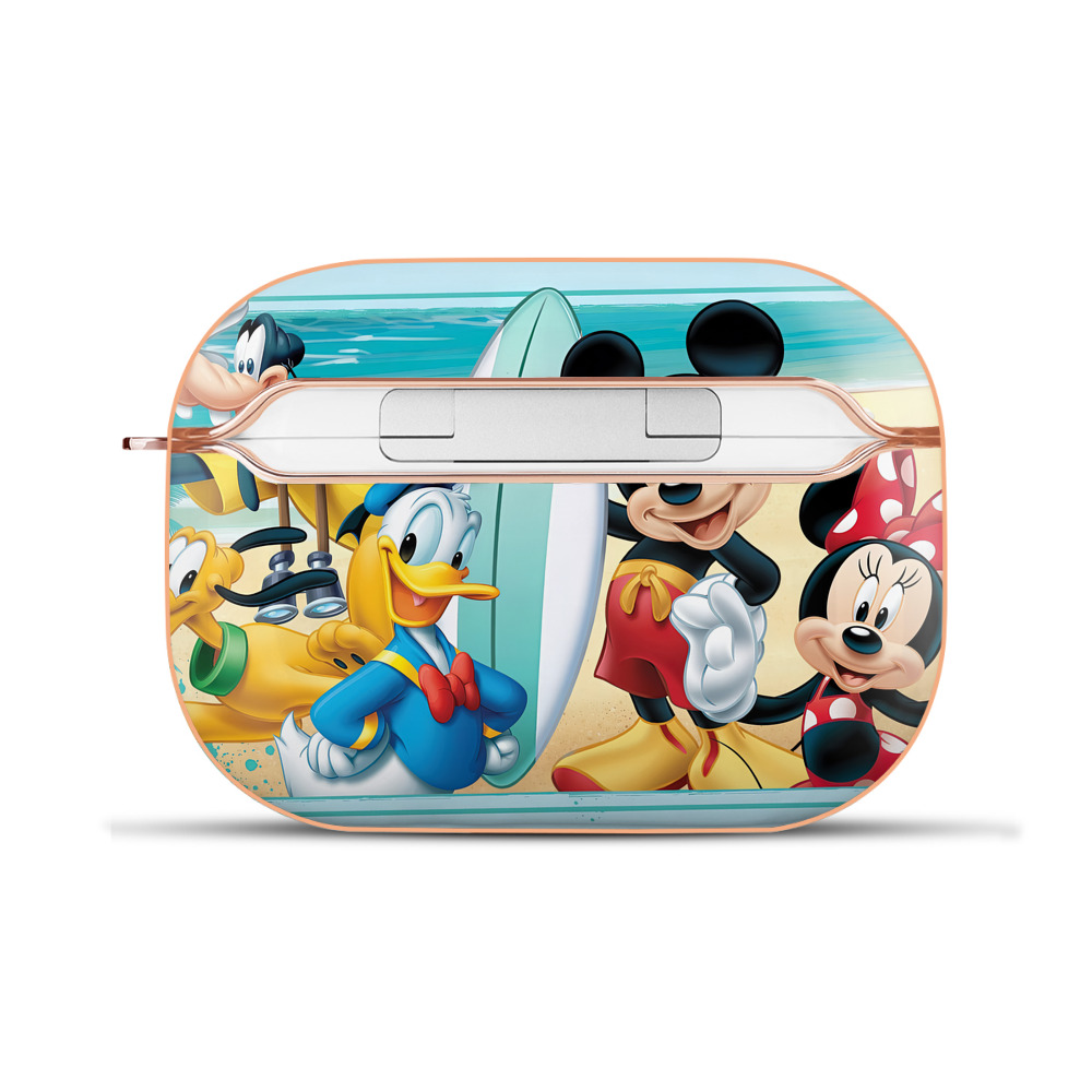 （画像用） ミッキーマウス Mickey Mouse 【AirPods Pro用】ハードシェル保護ケース｜耐衝撃・防指紋・カラビナ付き商品仕様