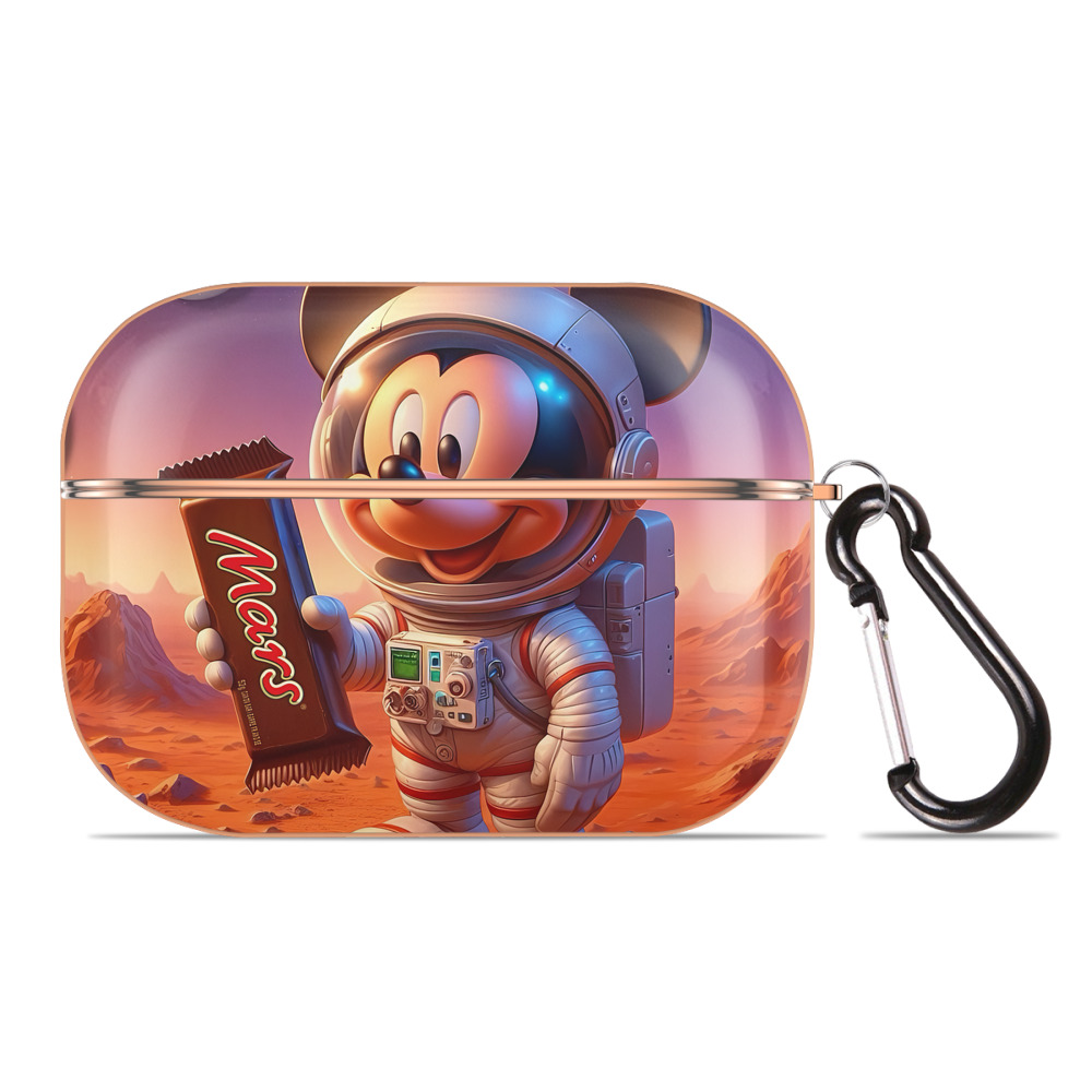 （画像用） ミッキーマウス Mickey Mouse 【AirPods Pro用】ハードシェル保護ケース｜耐衝撃・防指紋・カラビナ付き商品仕様