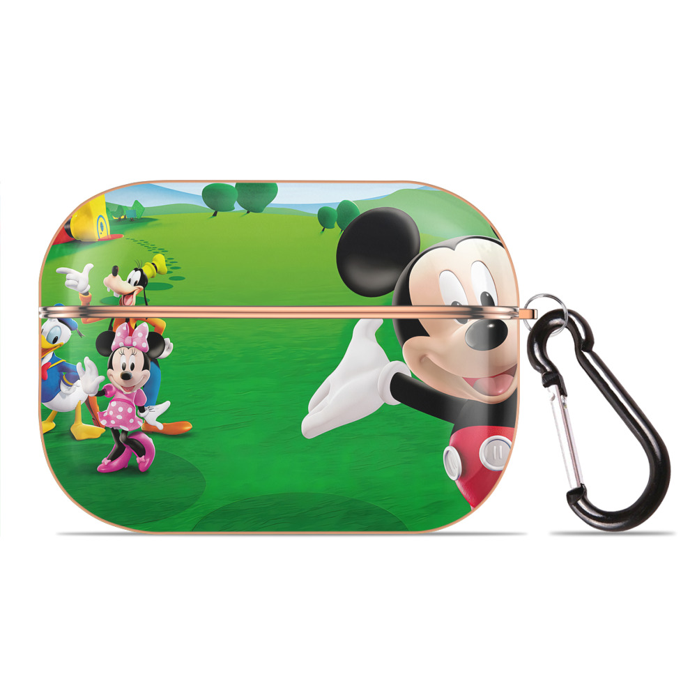（画像用） ミッキーマウス Mickey Mouse 【AirPods Pro用】ハードシェル保護ケース｜耐衝撃・防指紋・カラビナ付き商品仕様