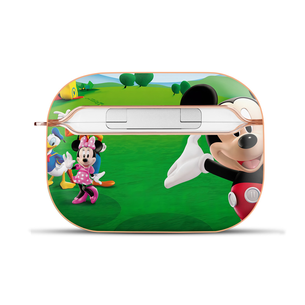 （画像用） ミッキーマウス Mickey Mouse 【AirPods Pro用】ハードシェル保護ケース｜耐衝撃・防指紋・カラビナ付き商品仕様