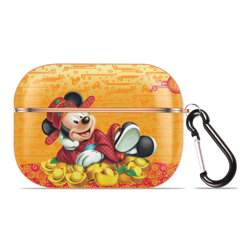 （画像用） ミッキーマウス Mickey Mouse 【AirPods Pro用】ハードシェル保護ケース｜耐衝撃・防指紋・カラビナ付き商品仕様