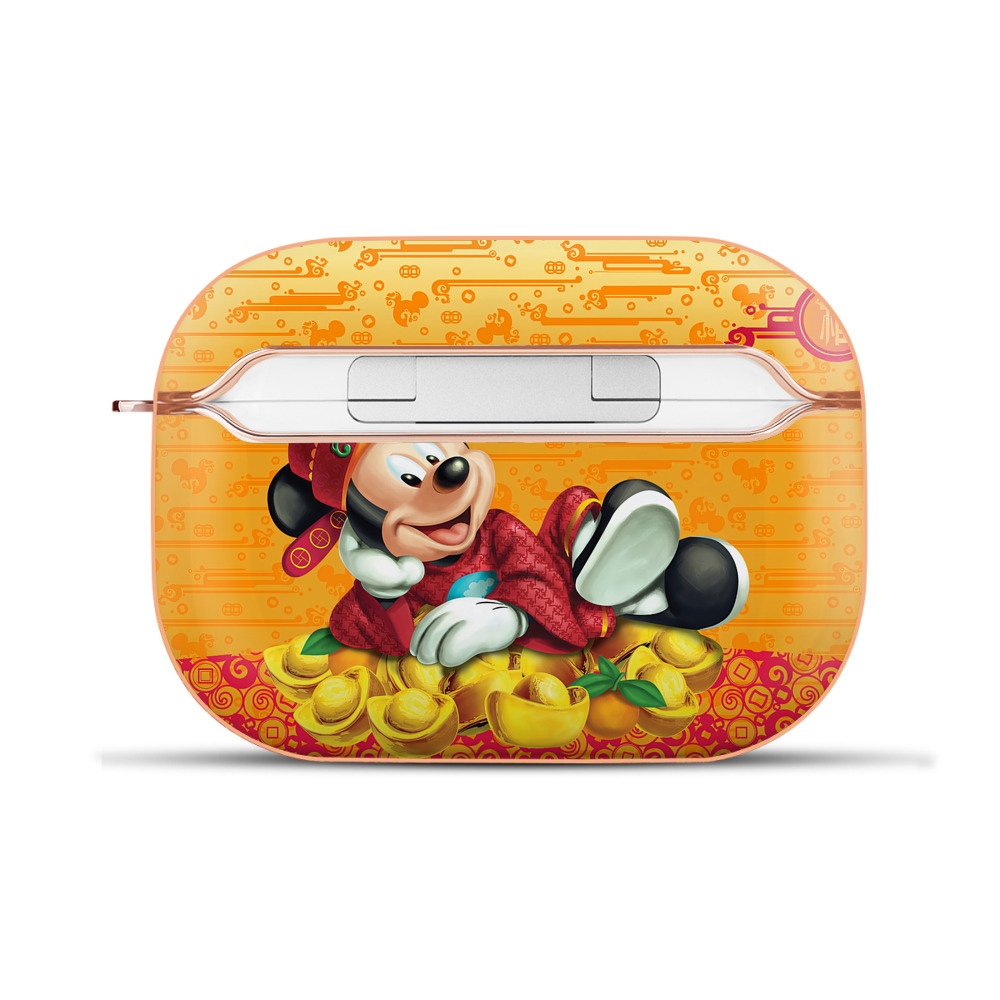 （画像用） ミッキーマウス Mickey Mouse 【AirPods Pro用】ハードシェル保護ケース｜耐衝撃・防指紋・カラビナ付き商品仕様