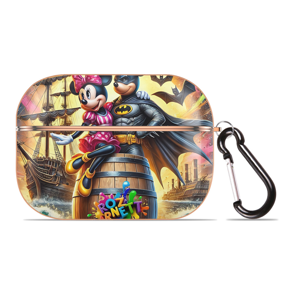 （画像用） ミッキーマウス Mickey Mouse 【AirPods Pro用】ハードシェル保護ケース｜耐衝撃・防指紋・カラビナ付き商品仕様