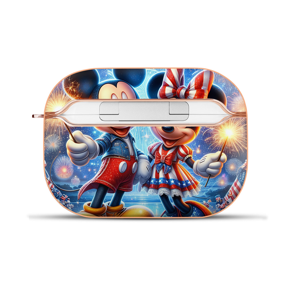 （画像用） ミッキーマウス Mickey Mouse 【AirPods Pro用】ハードシェル保護ケース｜耐衝撃・防指紋・カラビナ付き商品仕様
