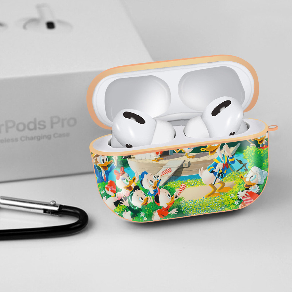 ミッキーマウス Mickey Mouse 【AirPods Pro用】ハードシェル保護ケース｜耐衝撃・防指紋・カラビナ付き商品仕様