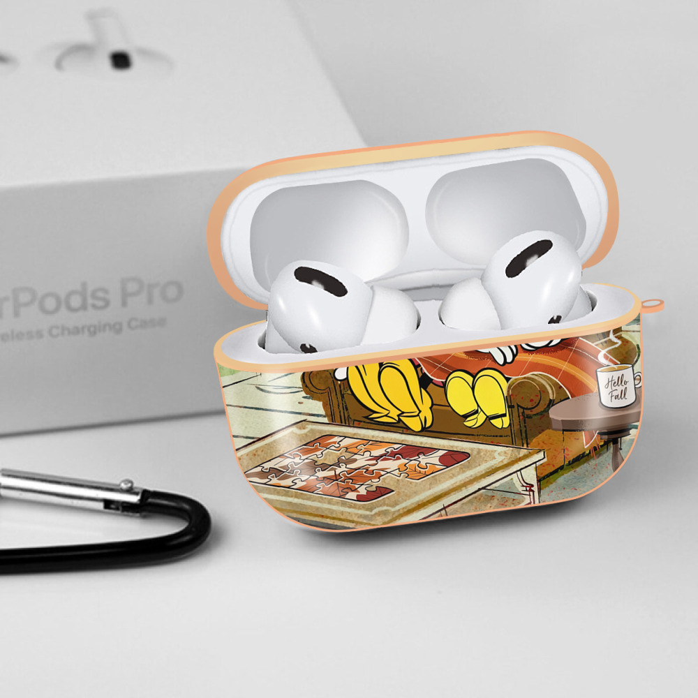 ミッキーマウス Mickey Mouse 【AirPods Pro用】ハードシェル保護ケース｜耐衝撃・防指紋・カラビナ付き商品仕様