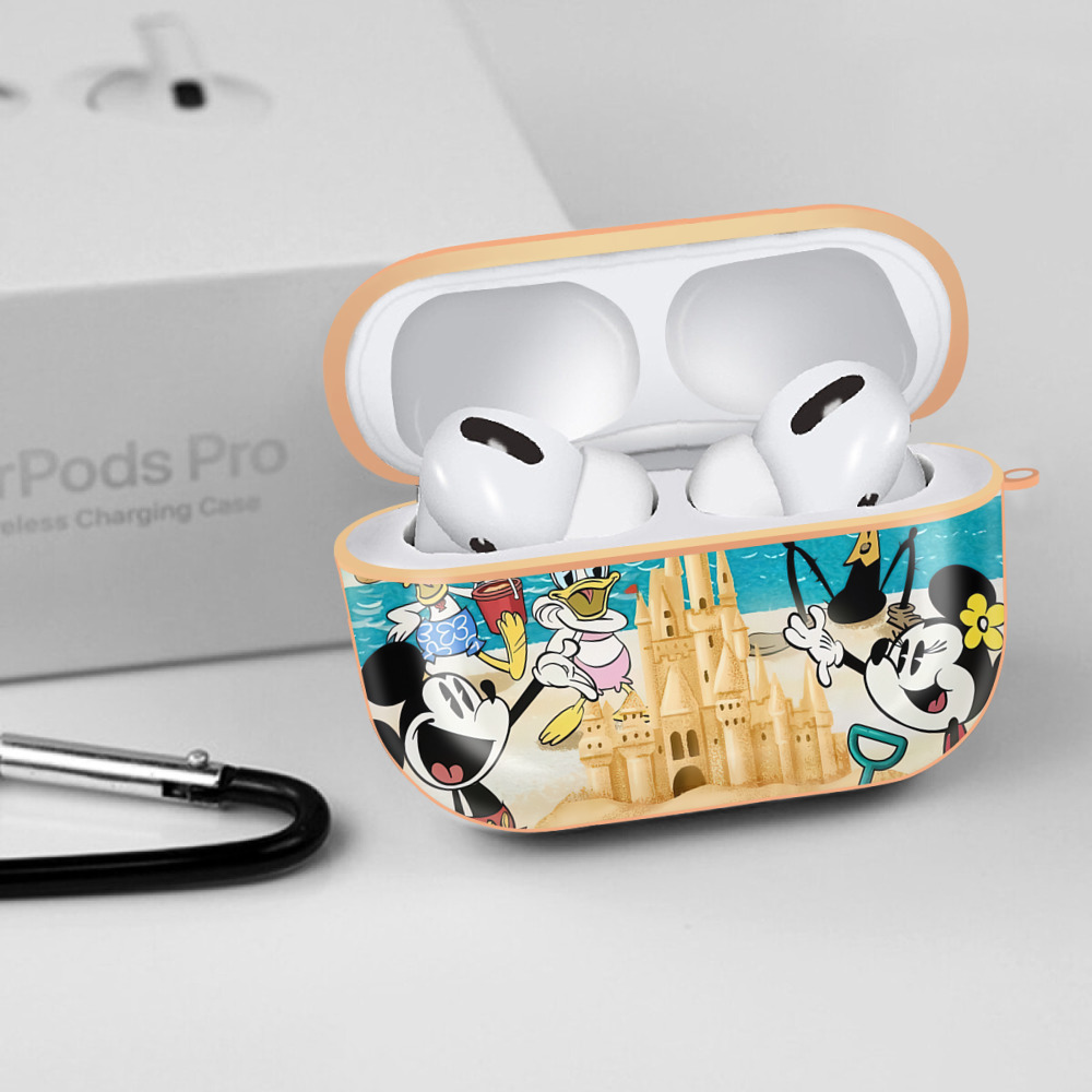ミッキーマウス Mickey Mouse 【AirPods Pro用】ハードシェル保護ケース｜耐衝撃・防指紋・カラビナ付き商品仕様