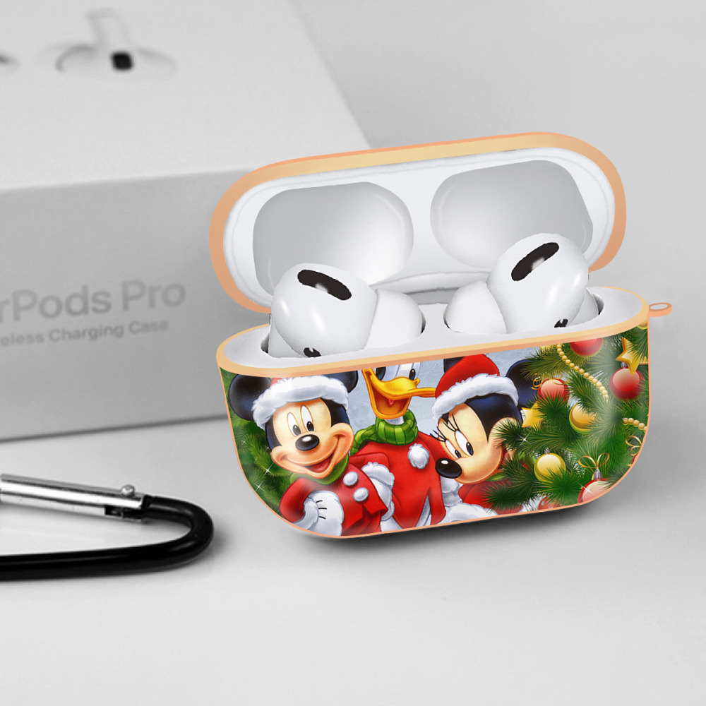ミッキーマウス Mickey Mouse 【AirPods Pro用】ハードシェル保護ケース｜耐衝撃・防指紋・カラビナ付き商品仕様