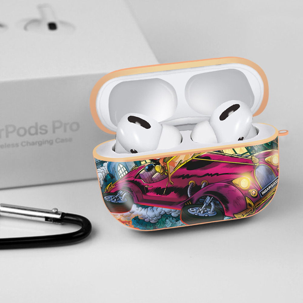 ミッキーマウス Mickey Mouse 【AirPods Pro用】ハードシェル保護ケース｜耐衝撃・防指紋・カラビナ付き商品仕様