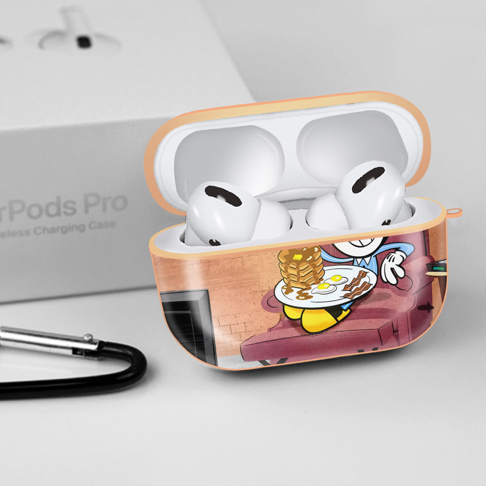 ミッキーマウス Mickey Mouse 【AirPods Pro用】ハードシェル保護ケース｜耐衝撃・防指紋・カラビナ付き商品仕様