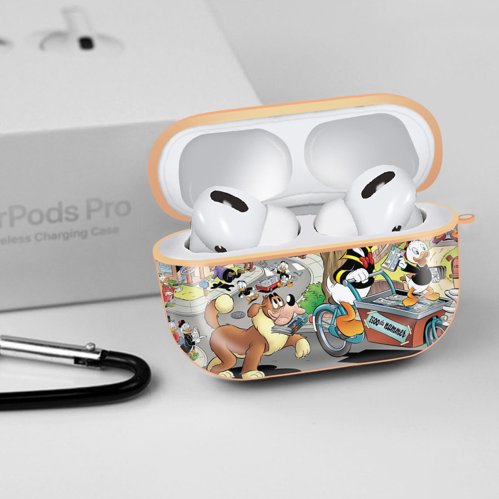 ミッキーマウス Mickey Mouse 【AirPods Pro用】ハードシェル保護ケース｜耐衝撃・防指紋・カラビナ付き商品仕様