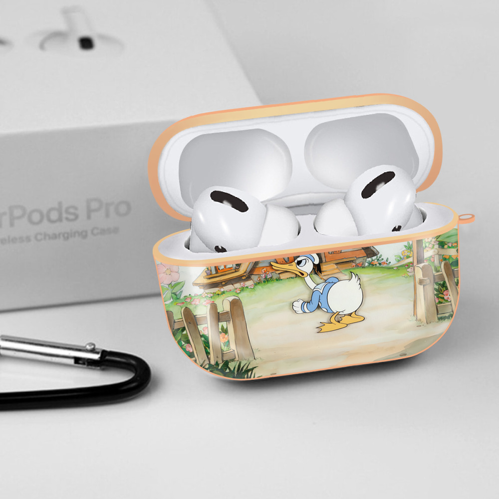 ミッキーマウス Mickey Mouse 【AirPods Pro用】ハードシェル保護ケース｜耐衝撃・防指紋・カラビナ付き商品仕様