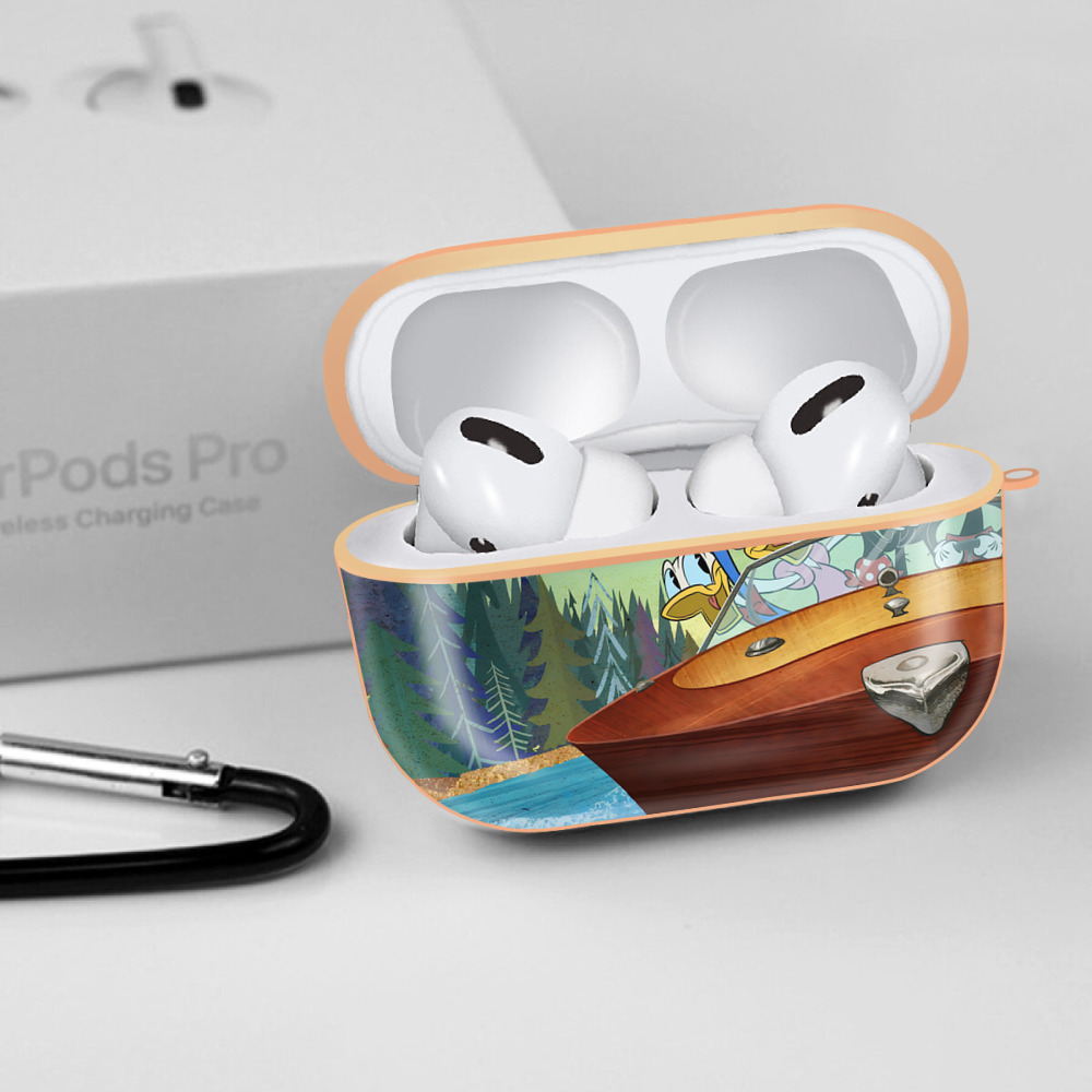 ミッキーマウス Mickey Mouse 【AirPods Pro用】ハードシェル保護ケース｜耐衝撃・防指紋・カラビナ付き商品仕様
