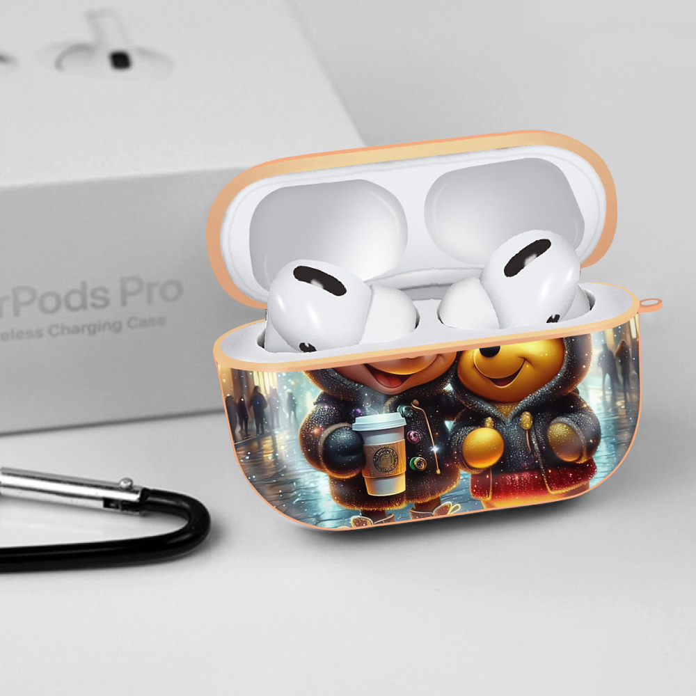 ミッキーマウス Mickey Mouse 【AirPods Pro用】ハードシェル保護ケース｜耐衝撃・防指紋・カラビナ付き商品仕様