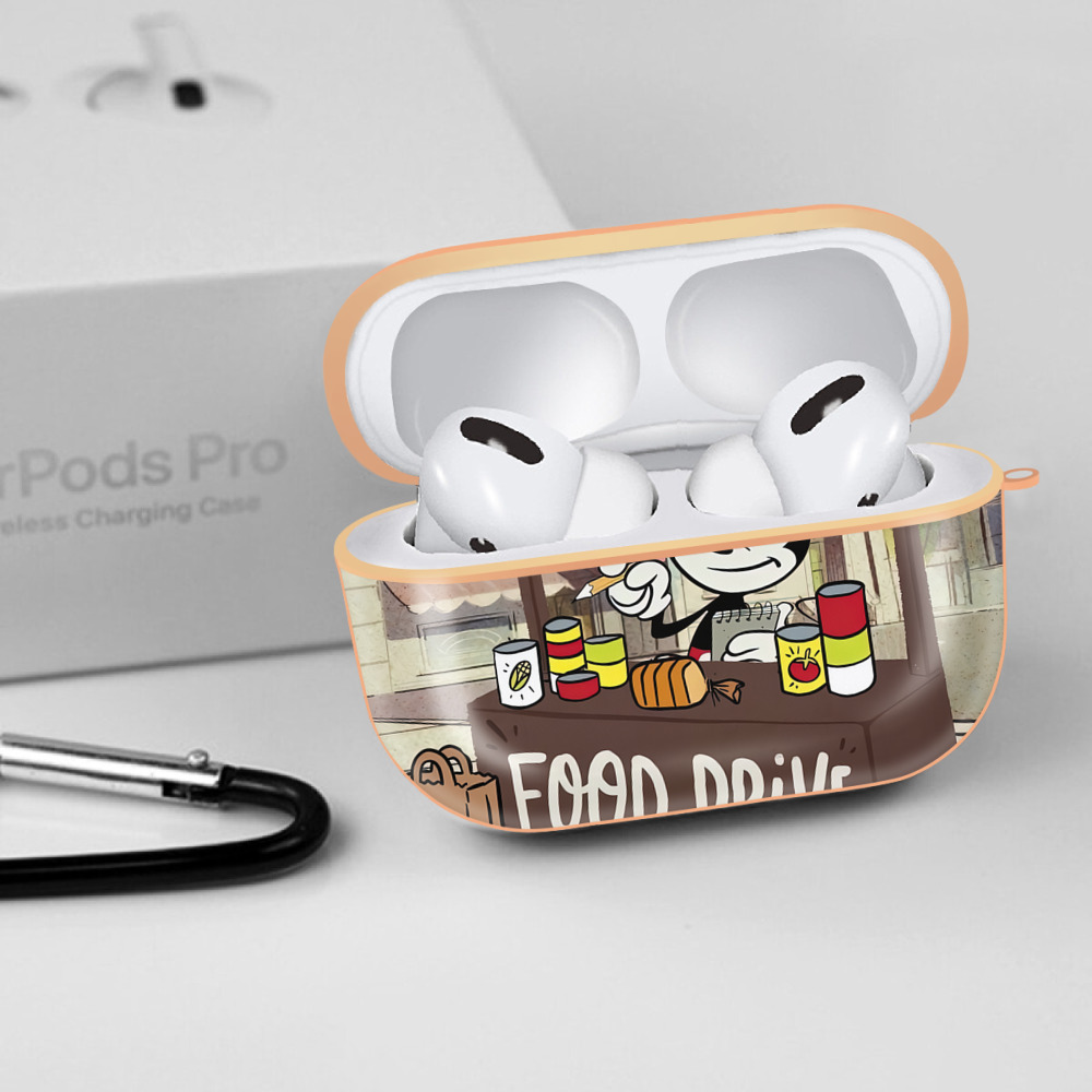 ミッキーマウス Mickey Mouse 【AirPods Pro用】ハードシェル保護ケース｜耐衝撃・防指紋・カラビナ付き商品仕様