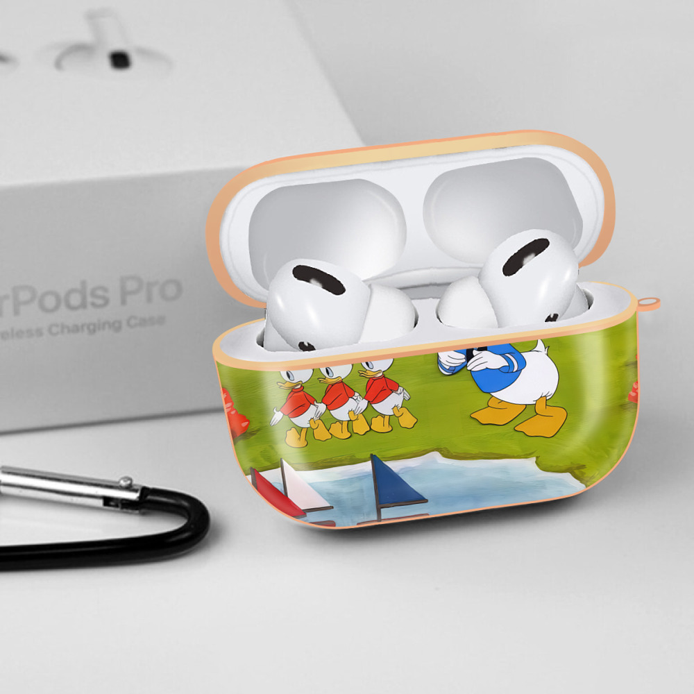 ミッキーマウス Mickey Mouse 【AirPods Pro用】ハードシェル保護ケース｜耐衝撃・防指紋・カラビナ付き商品仕様