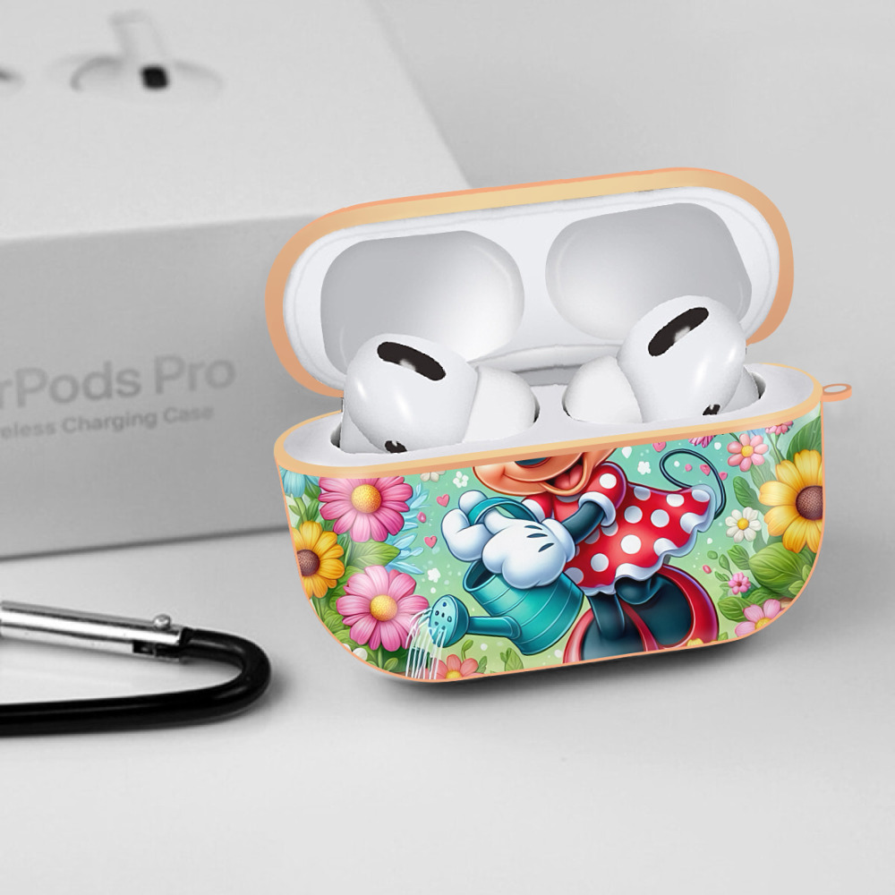 ミッキーマウス Mickey Mouse 【AirPods Pro用】ハードシェル保護ケース｜耐衝撃・防指紋・カラビナ付き商品仕様