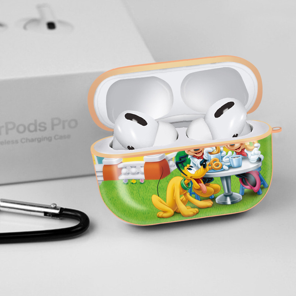 ミッキーマウス Mickey Mouse 【AirPods Pro用】ハードシェル保護ケース｜耐衝撃・防指紋・カラビナ付き商品仕様