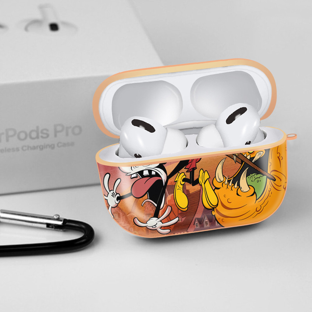 ミッキーマウス Mickey Mouse 【AirPods Pro用】ハードシェル保護ケース｜耐衝撃・防指紋・カラビナ付き商品仕様