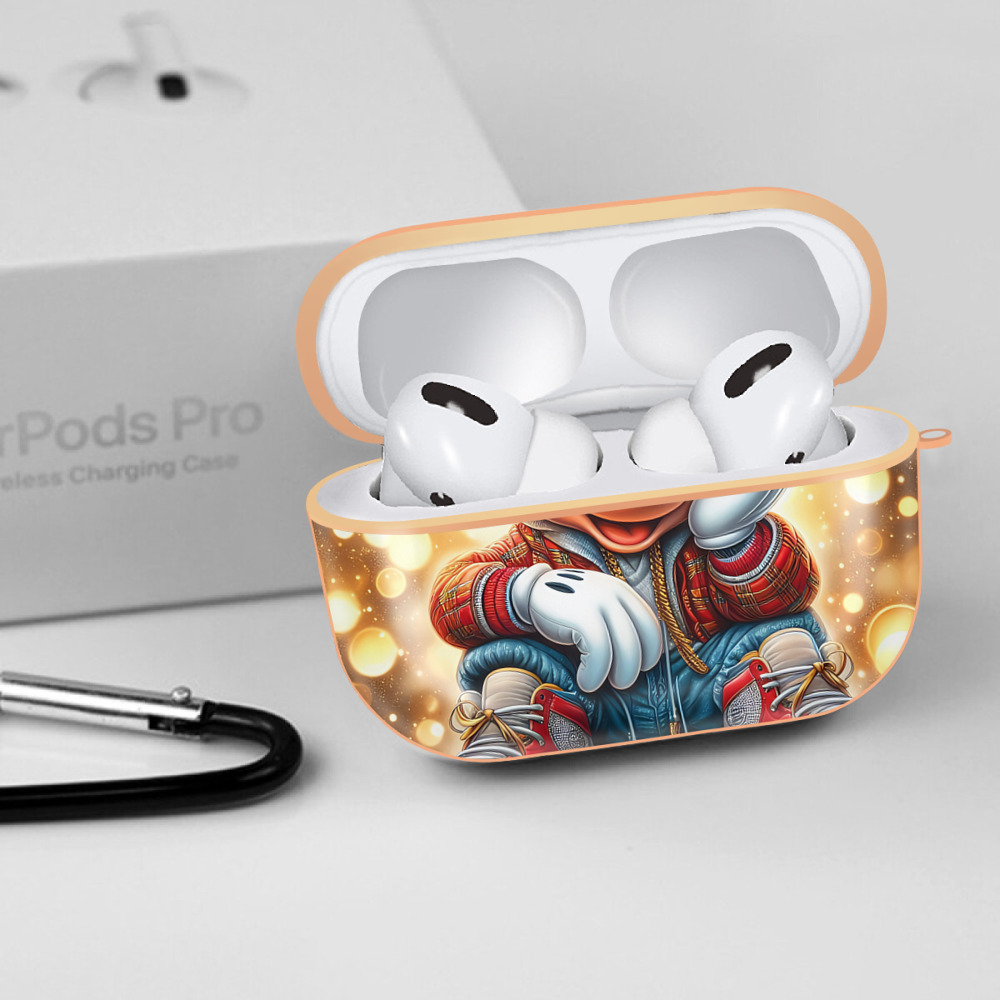 ミッキーマウス Mickey Mouse 【AirPods Pro用】ハードシェル保護ケース｜耐衝撃・防指紋・カラビナ付き商品仕様