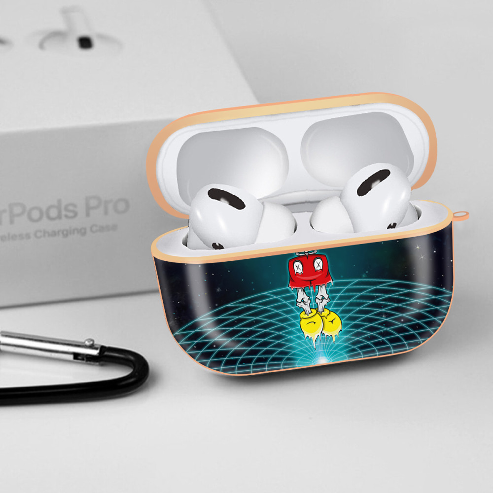 ミッキーマウス Mickey Mouse 【AirPods Pro用】ハードシェル保護ケース｜耐衝撃・防指紋・カラビナ付き商品仕様
