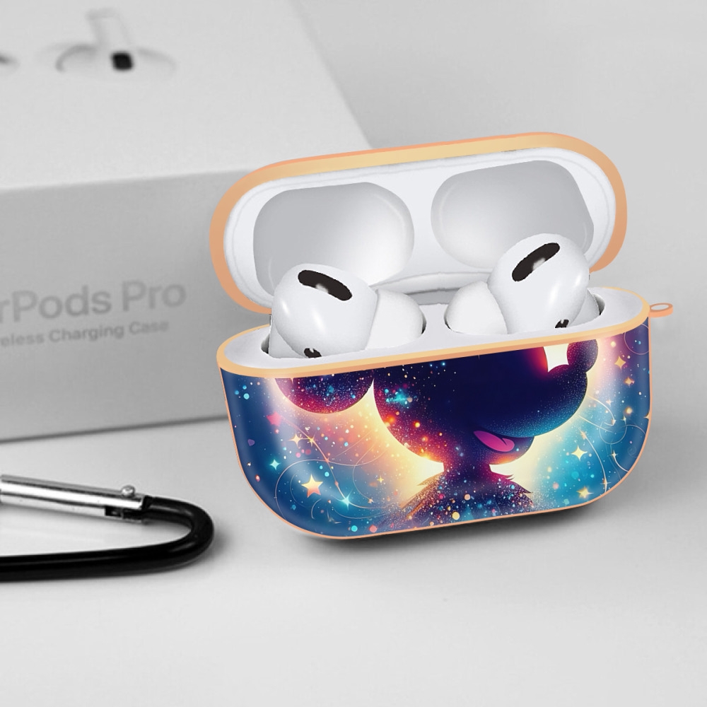 ミッキーマウス Mickey Mouse 【AirPods Pro用】ハードシェル保護ケース｜耐衝撃・防指紋・カラビナ付き商品仕様