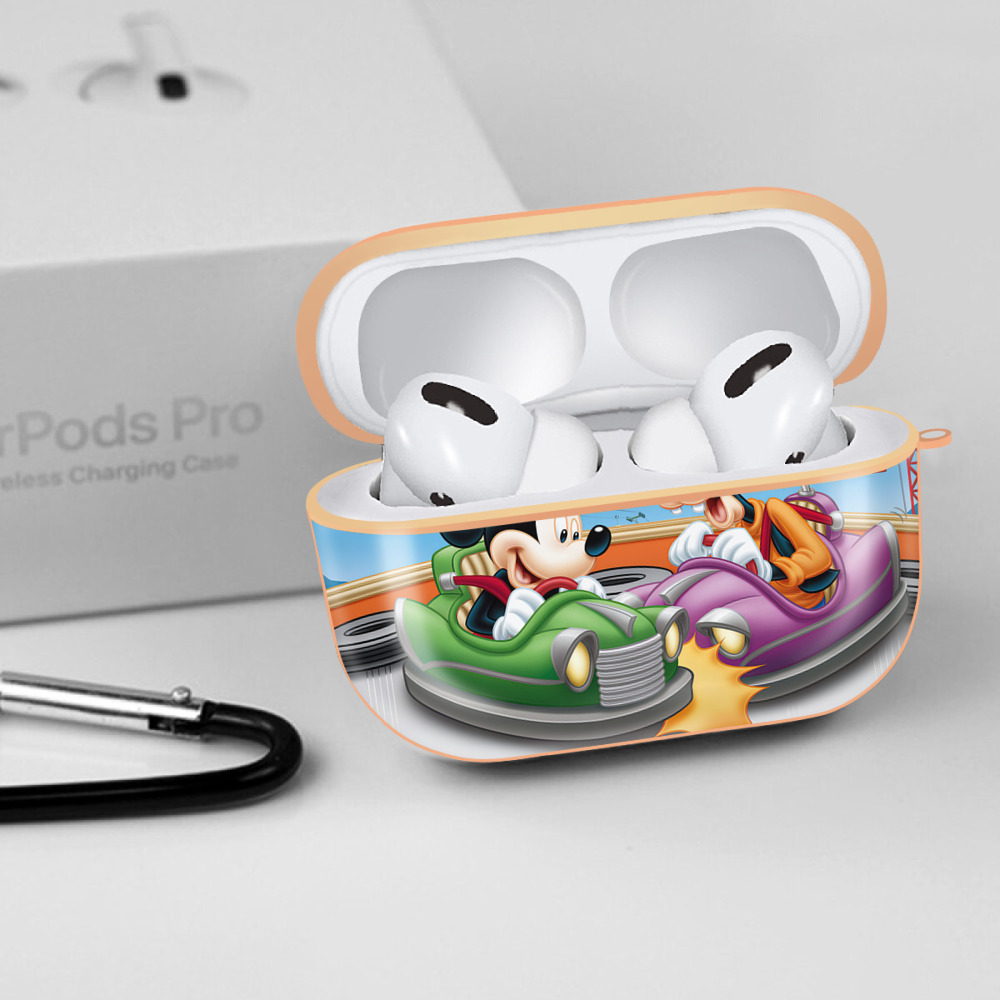 ミッキーマウス Mickey Mouse 【AirPods Pro用】ハードシェル保護ケース｜耐衝撃・防指紋・カラビナ付き商品仕様