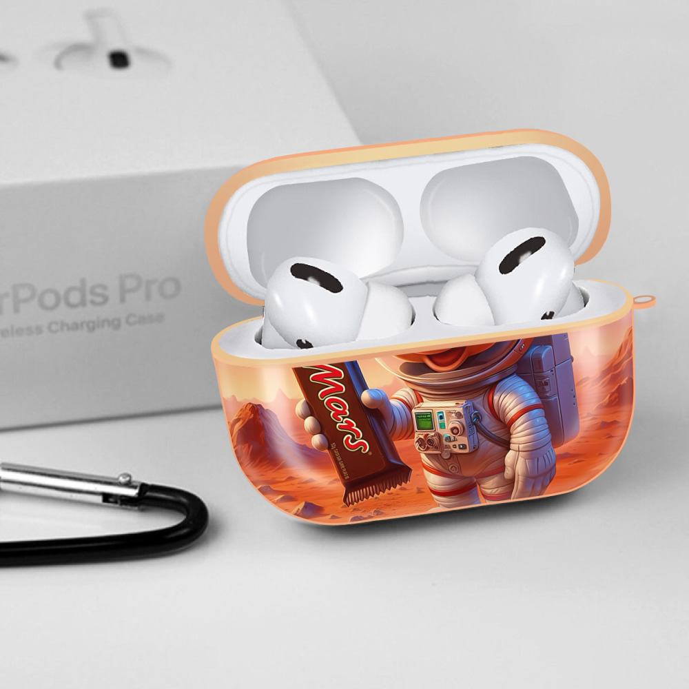 ミッキーマウス Mickey Mouse 【AirPods Pro用】ハードシェル保護ケース｜耐衝撃・防指紋・カラビナ付き商品仕様