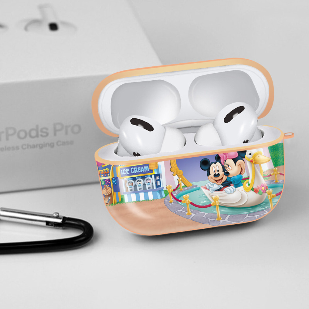 ミッキーマウス Mickey Mouse 【AirPods Pro用】ハードシェル保護ケース｜耐衝撃・防指紋・カラビナ付き商品仕様