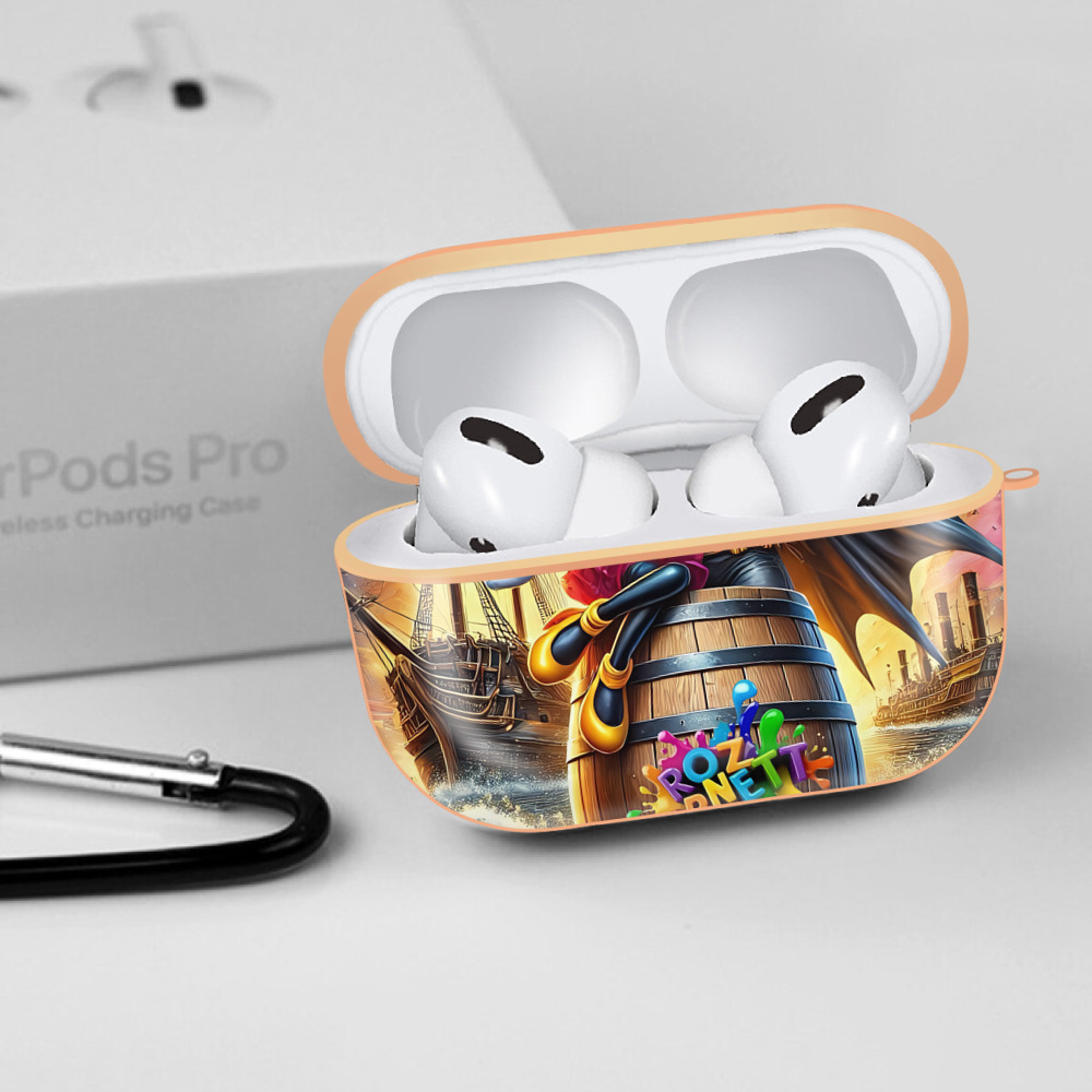 ミッキーマウス Mickey Mouse 【AirPods Pro用】ハードシェル保護ケース｜耐衝撃・防指紋・カラビナ付き商品仕様