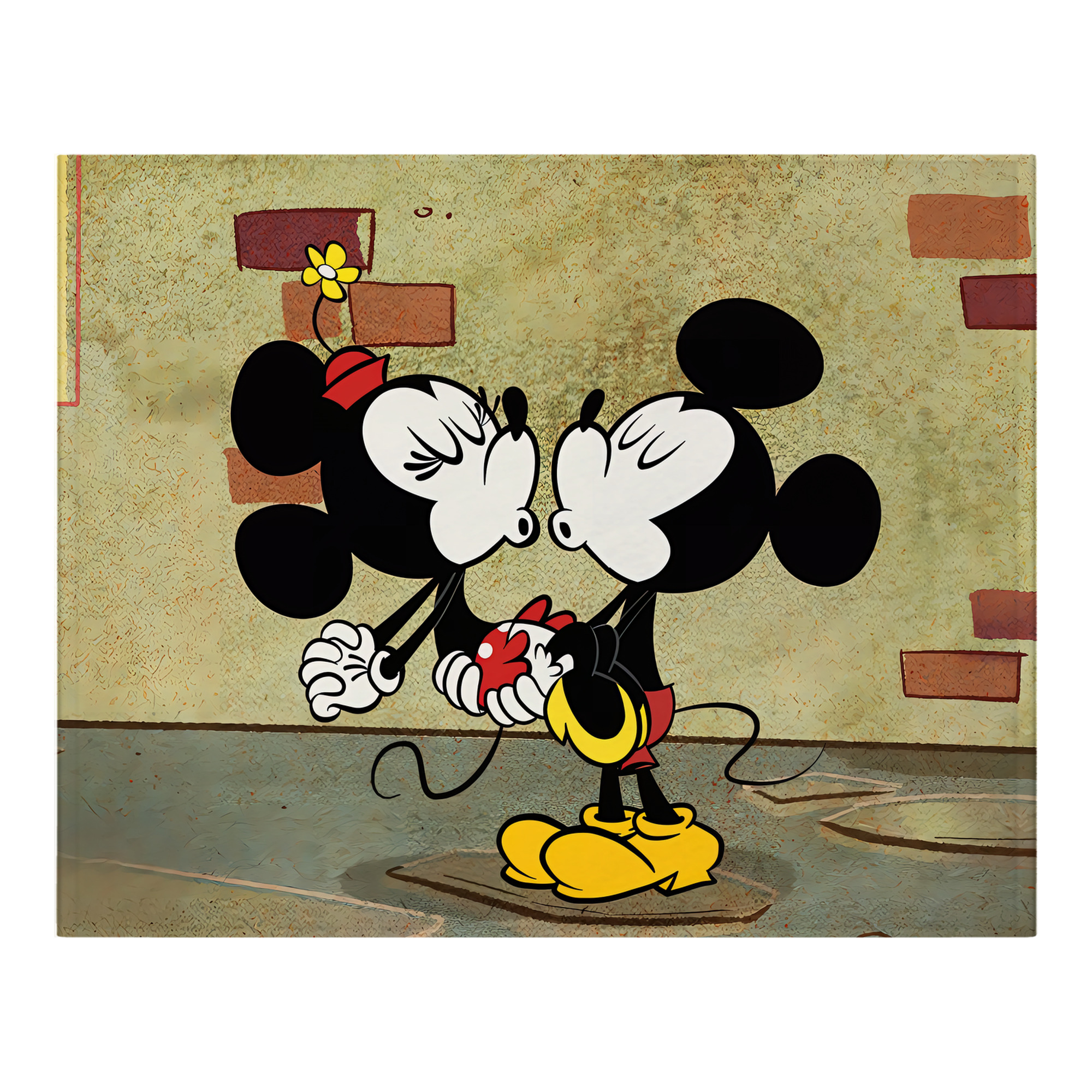 ミッキーマウス Mickey Mouse フランネルブランケット・多サイズ対応（横型）