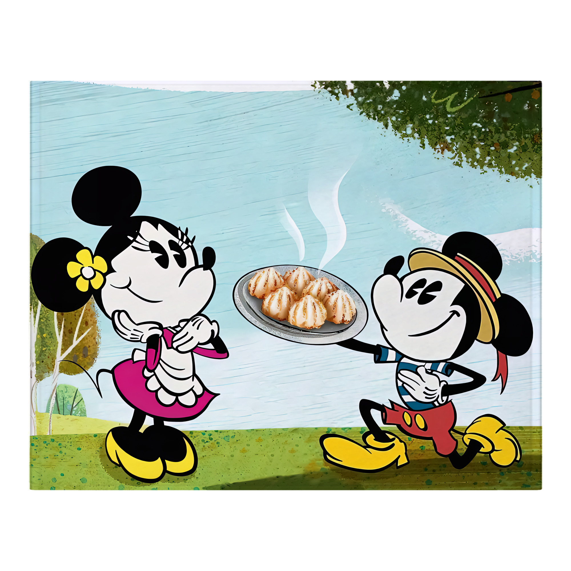 ミッキーマウス Mickey Mouse フランネルブランケット・多サイズ対応（横型）