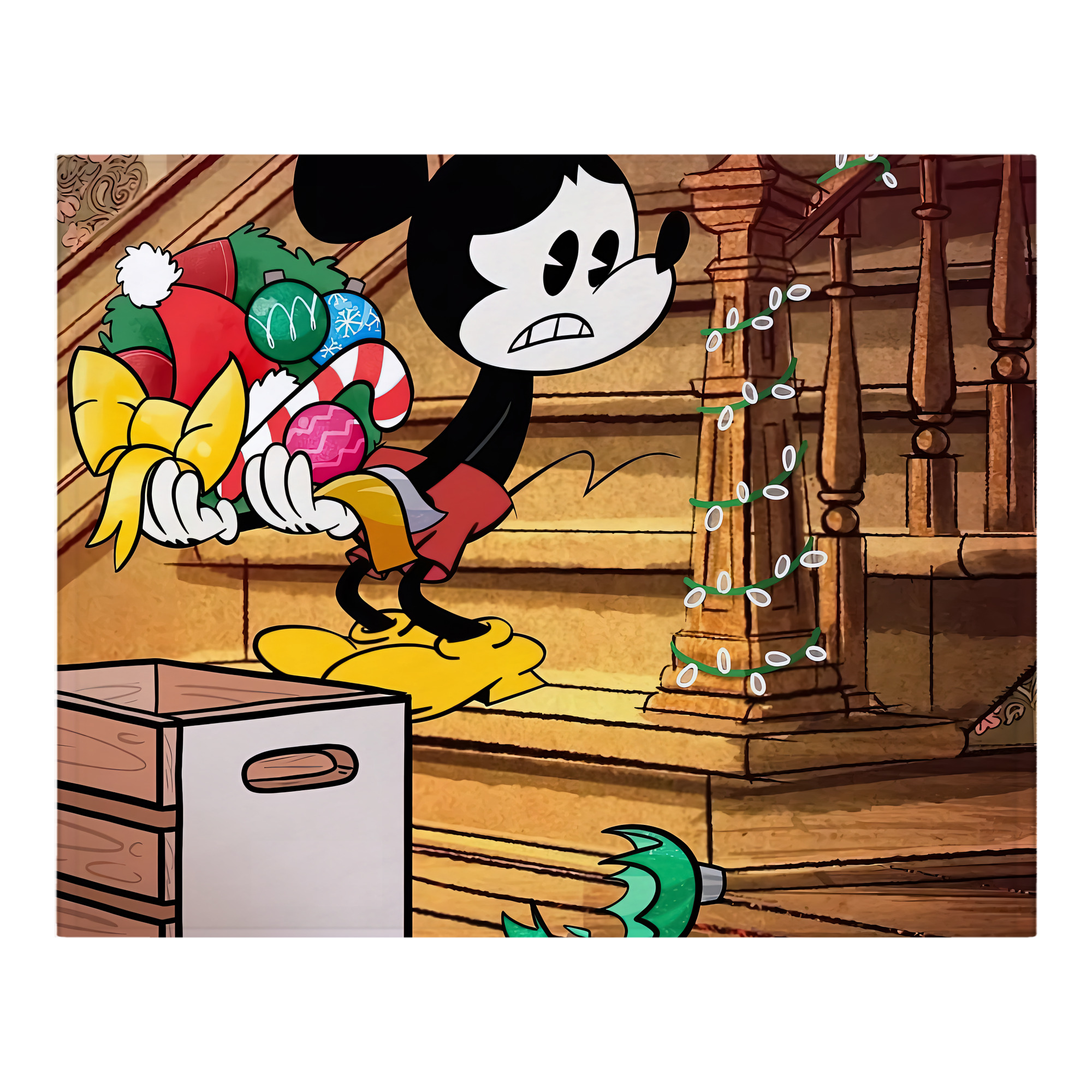 ミッキーマウス Mickey Mouse フランネルブランケット・多サイズ対応（横型）