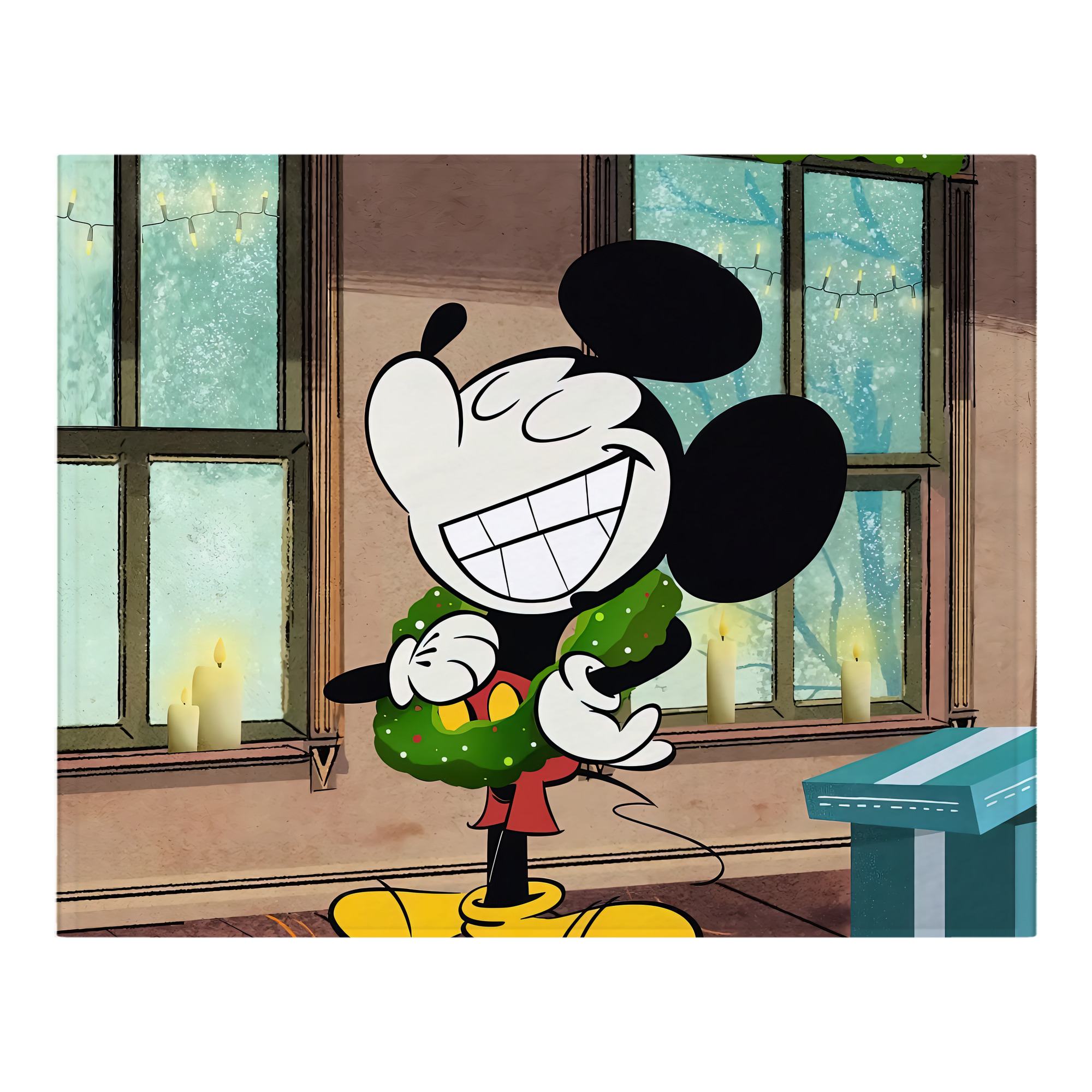 ミッキーマウス Mickey Mouse フランネルブランケット・多サイズ対応（横型）