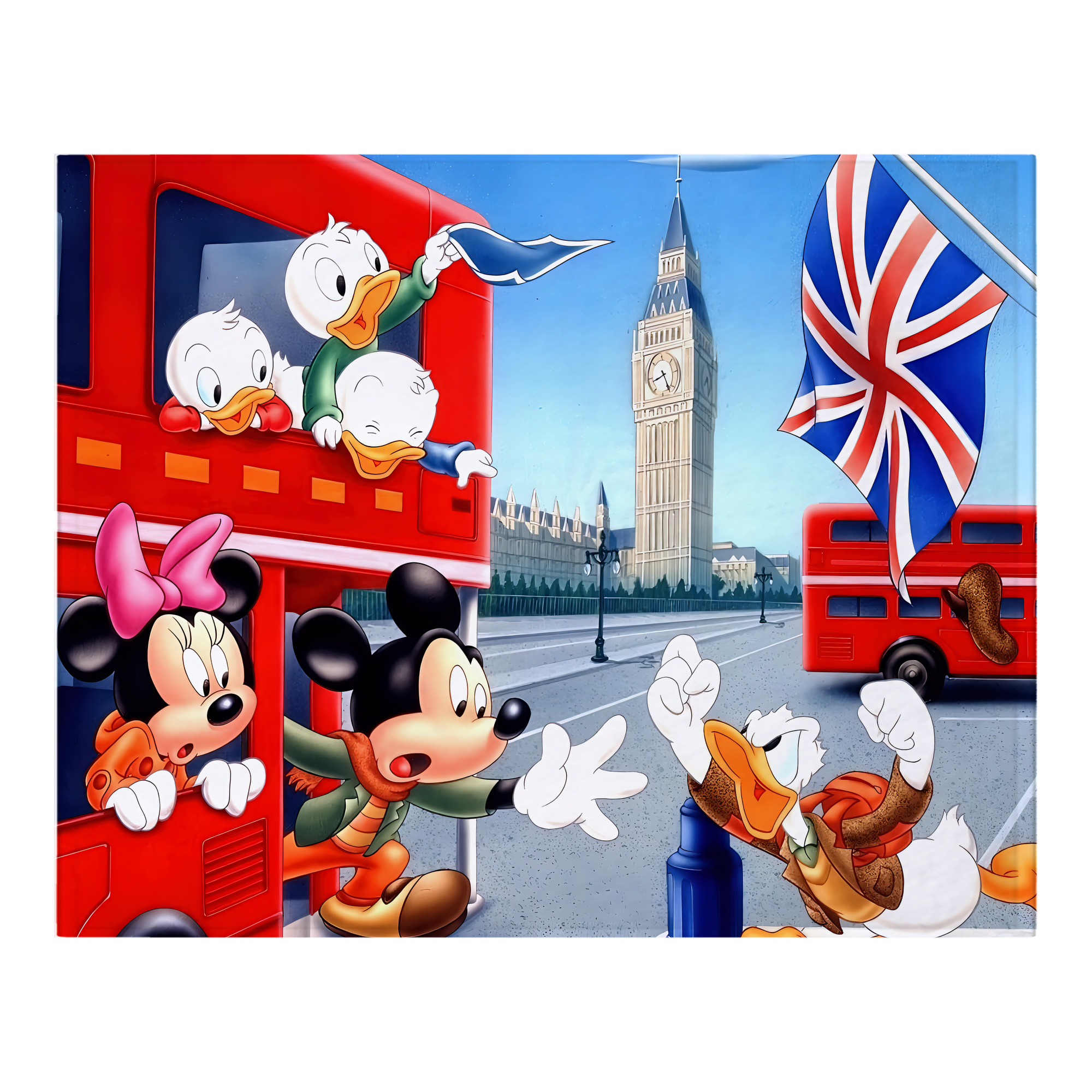 ミッキーマウス Mickey Mouse フランネルブランケット・多サイズ対応（横型）