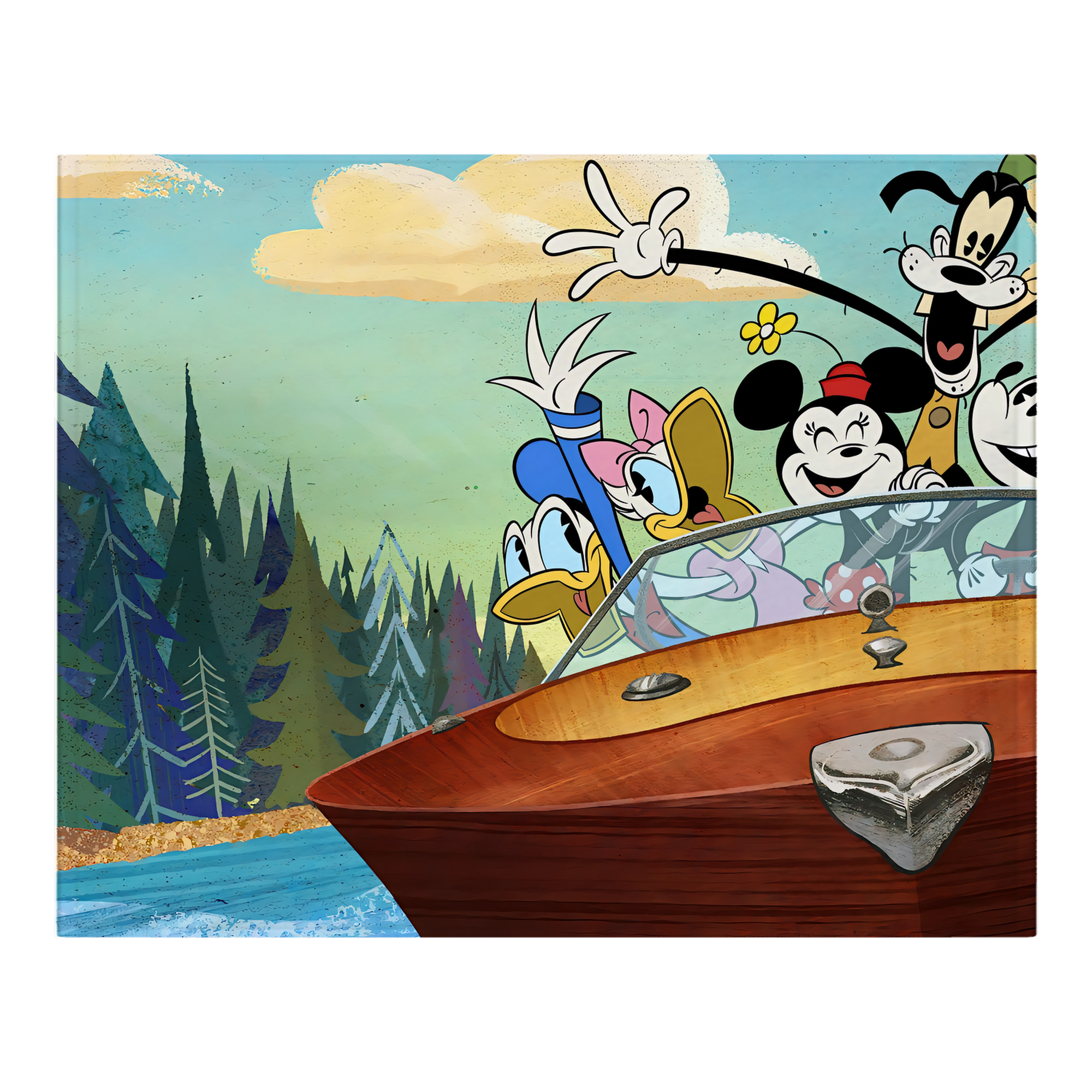ミッキーマウス Mickey Mouse フランネルブランケット・多サイズ対応（横型）