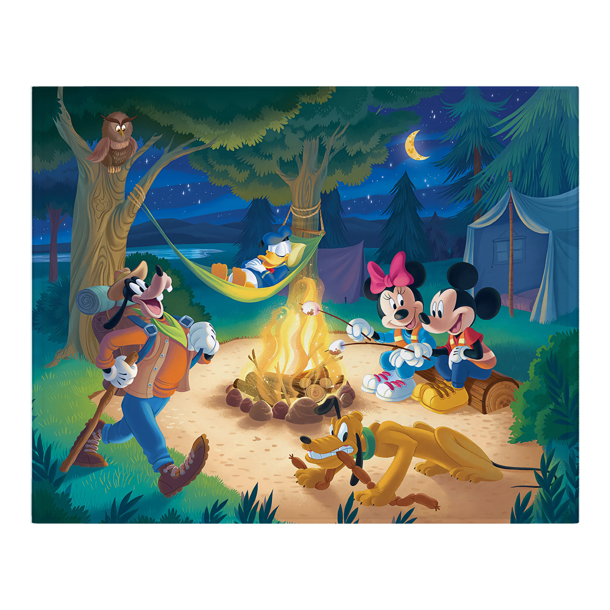 ミッキーマウス Mickey Mouse フランネルブランケット・多サイズ対応（横型）