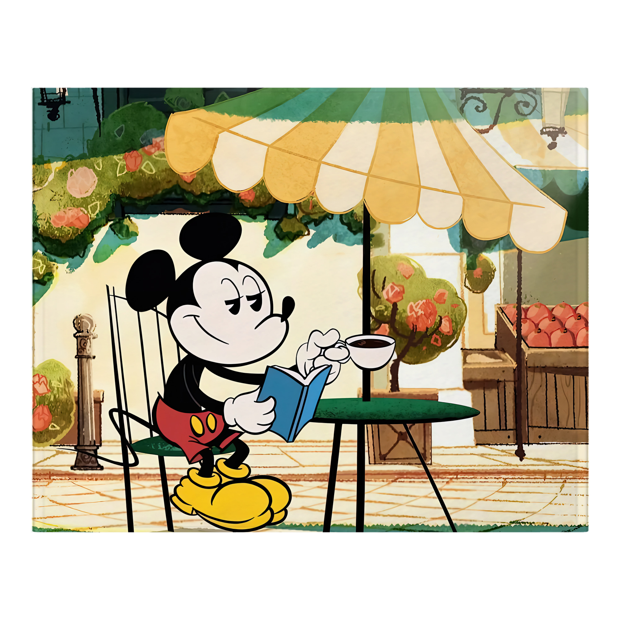 ミッキーマウス Mickey Mouse フランネルブランケット・多サイズ対応（横型）