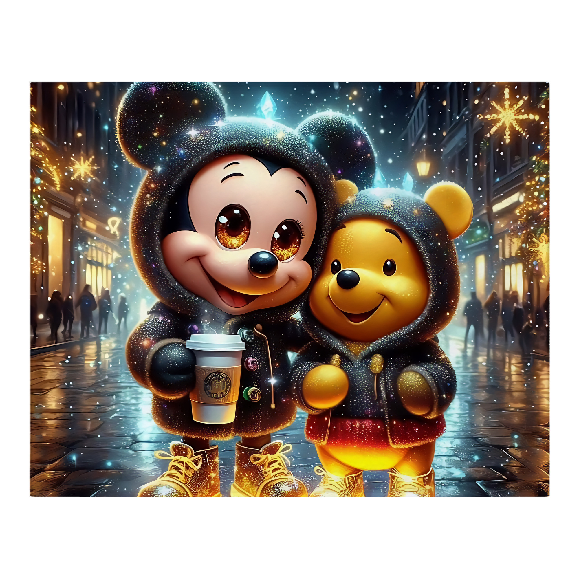 ミッキーマウス Mickey Mouse フランネルブランケット・多サイズ対応（横型）
