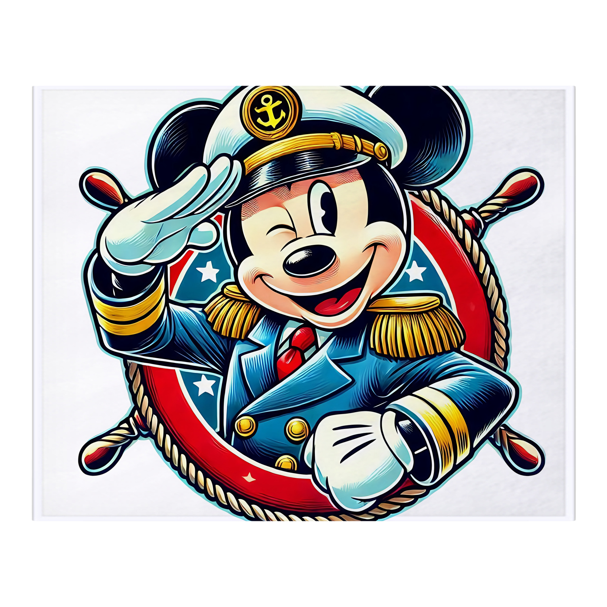 ミッキーマウス Mickey Mouse フランネルブランケット・多サイズ対応（横型）